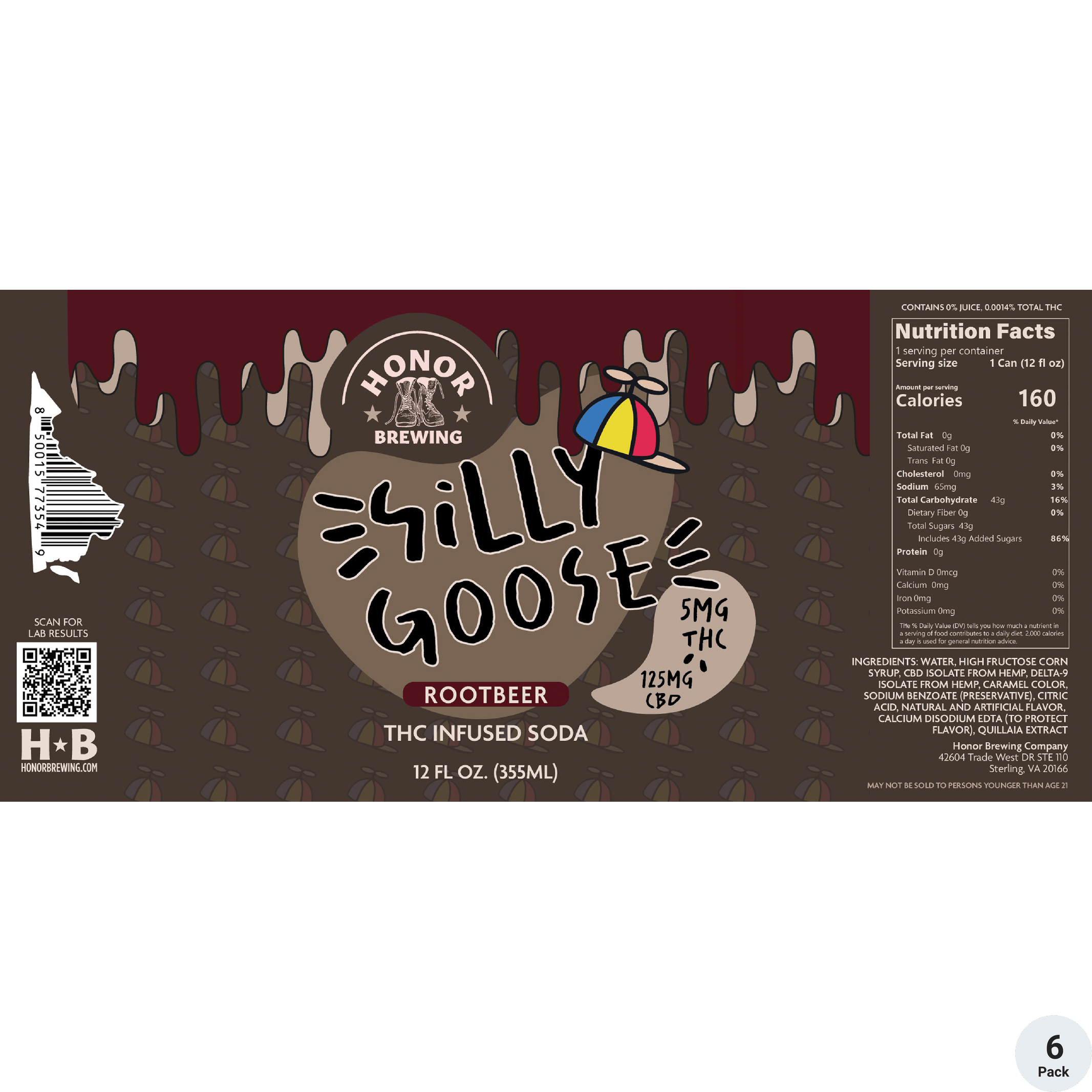 Silly Goose THC 5mg Root Beer VA