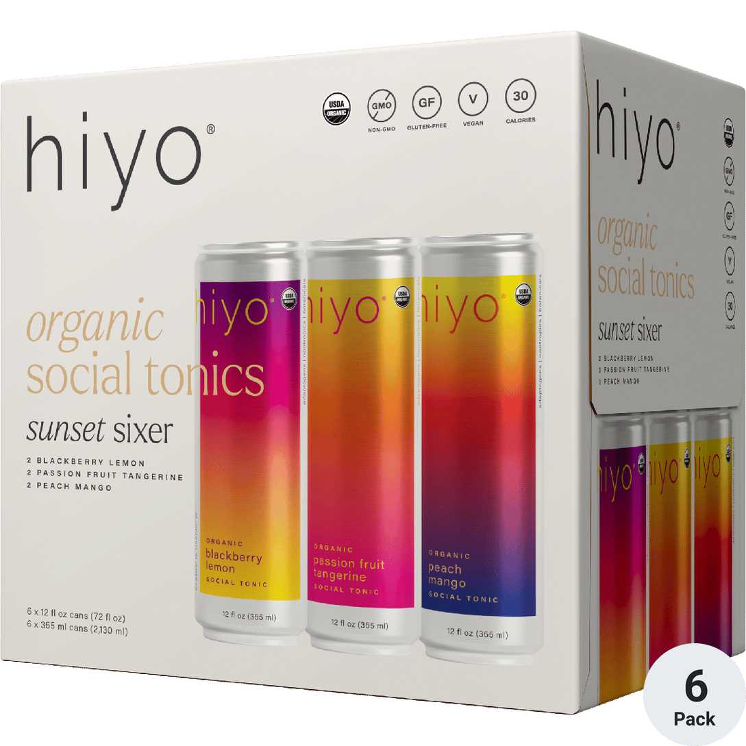 Hiyo Non-Alcoholic Sunset Sixer Variety Pack