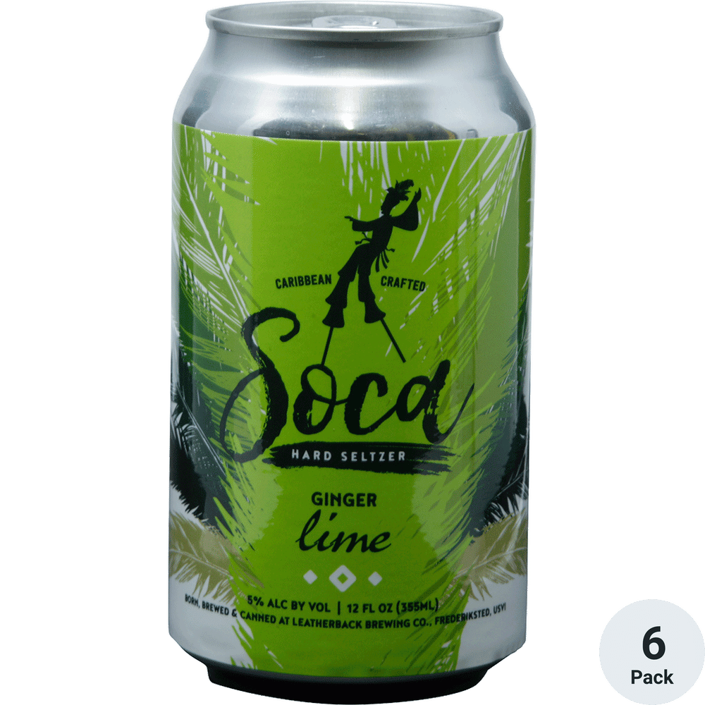 Soca Hard Seltzer Lime and Ginger | Total Wine & More