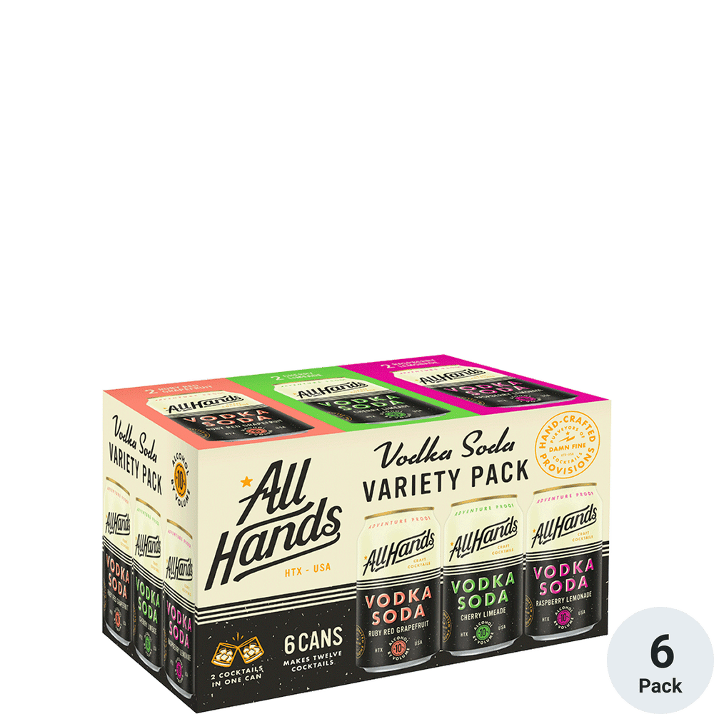 All Hands Vodka Soda Variety Pack Total Wine & More