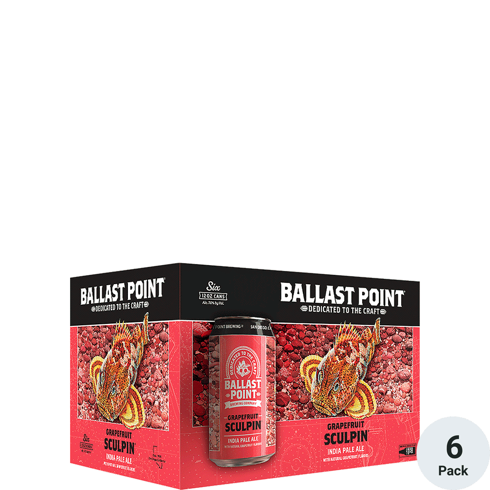 Ballast Point Grapefruit Sculpin IPA 6pk-12oz Cans