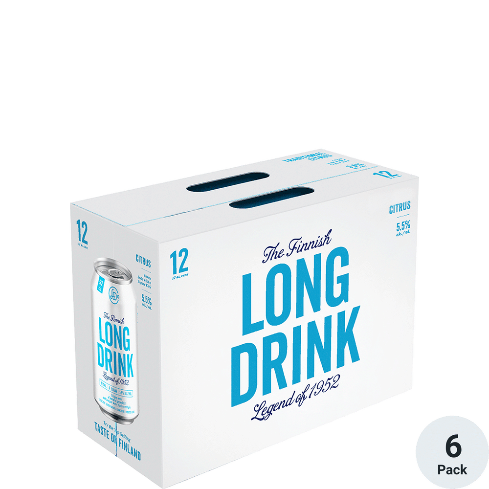 Finnish Long Drink Zero Sugar 6pk-12oz Cans