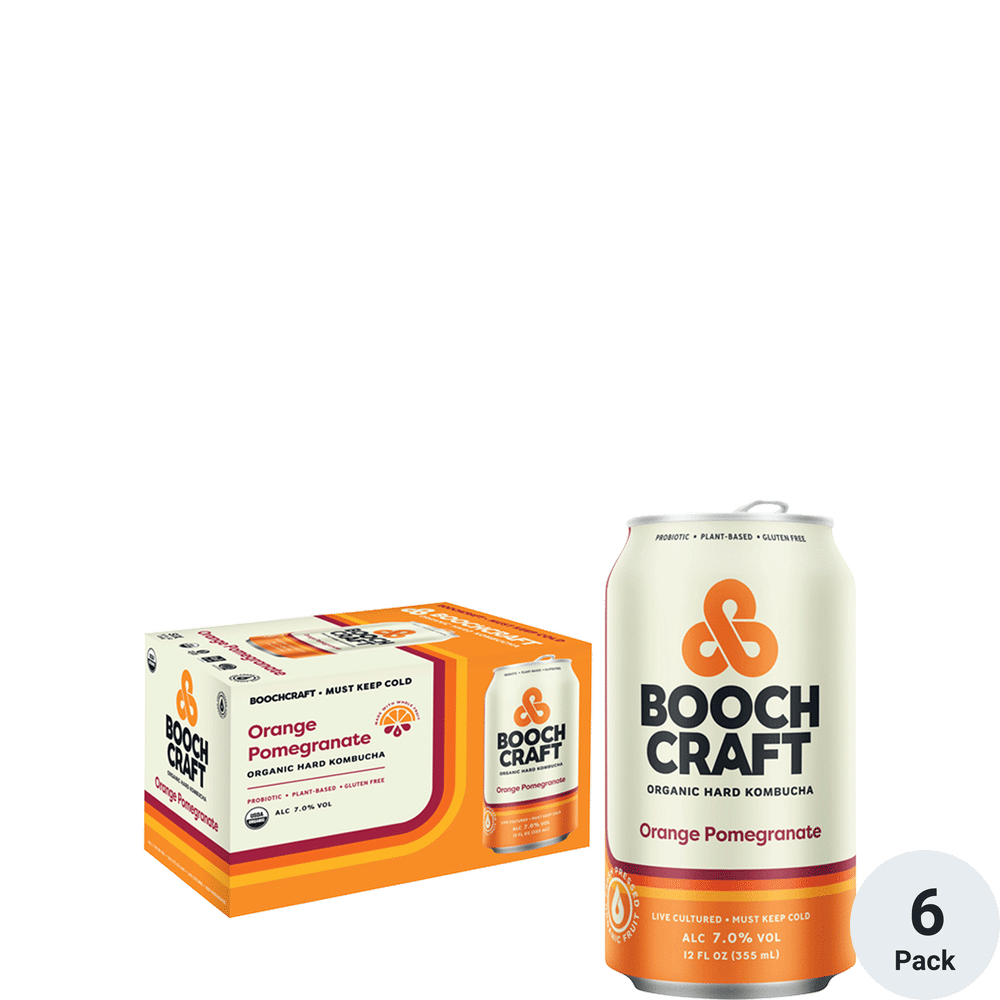 Boochcraft Orange Pomegranate Beet 6pk-12oz Cans