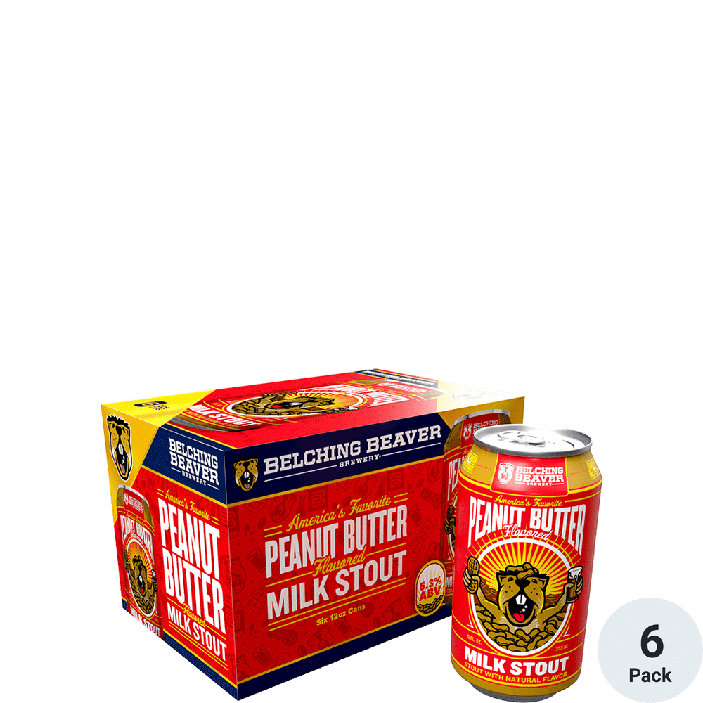 Belching Beaver Peanut Butter Milk Stout 6pk-12oz Cans