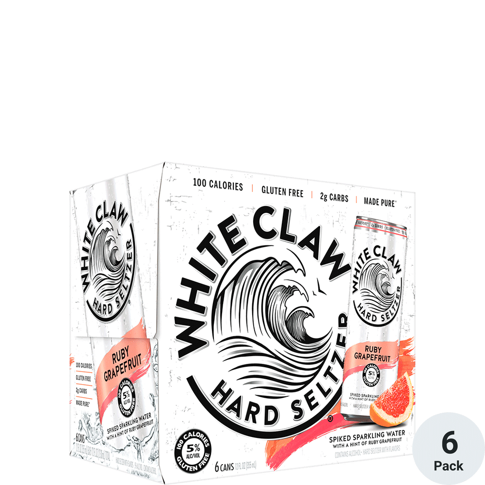 White Claw Hard Seltzer Grapefruit 6pk-12oz Cans