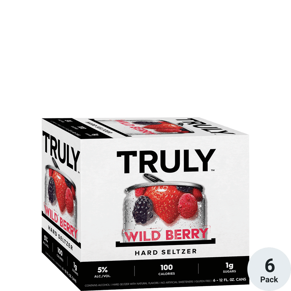 TRULY Wild Berry Hard Seltzer 6pk-12oz Cans