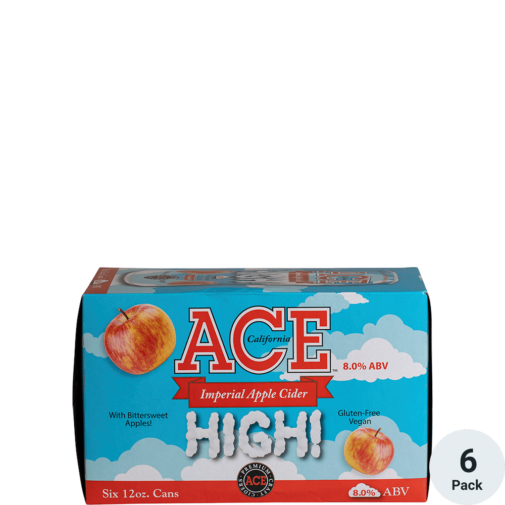 Ace High Imperial Apple Cider 6pk-12oz Cans