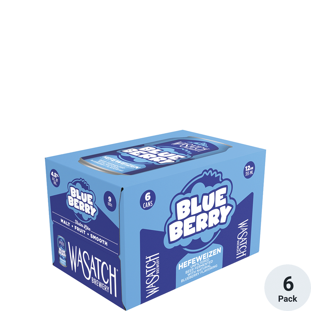 Wasatch Blueberry Hefeweizen 6pk-12oz Cans