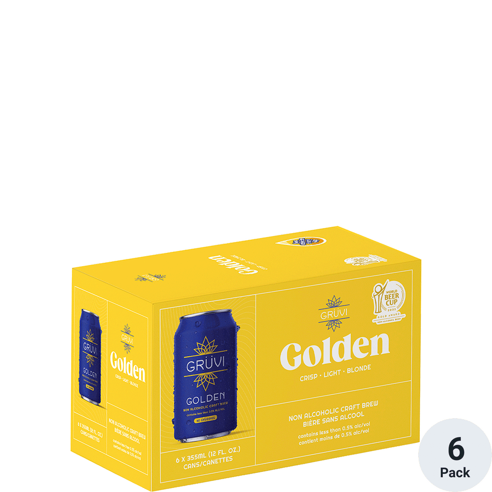 Gruvi Non-Alcoholic Golden Lager 6pk-12oz Cans