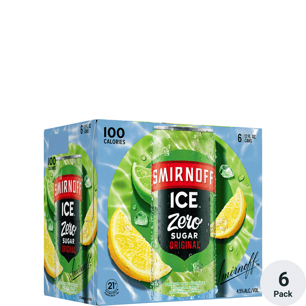 Smirnoff Ice Zero Sugar Original 6pk-12oz Cans
