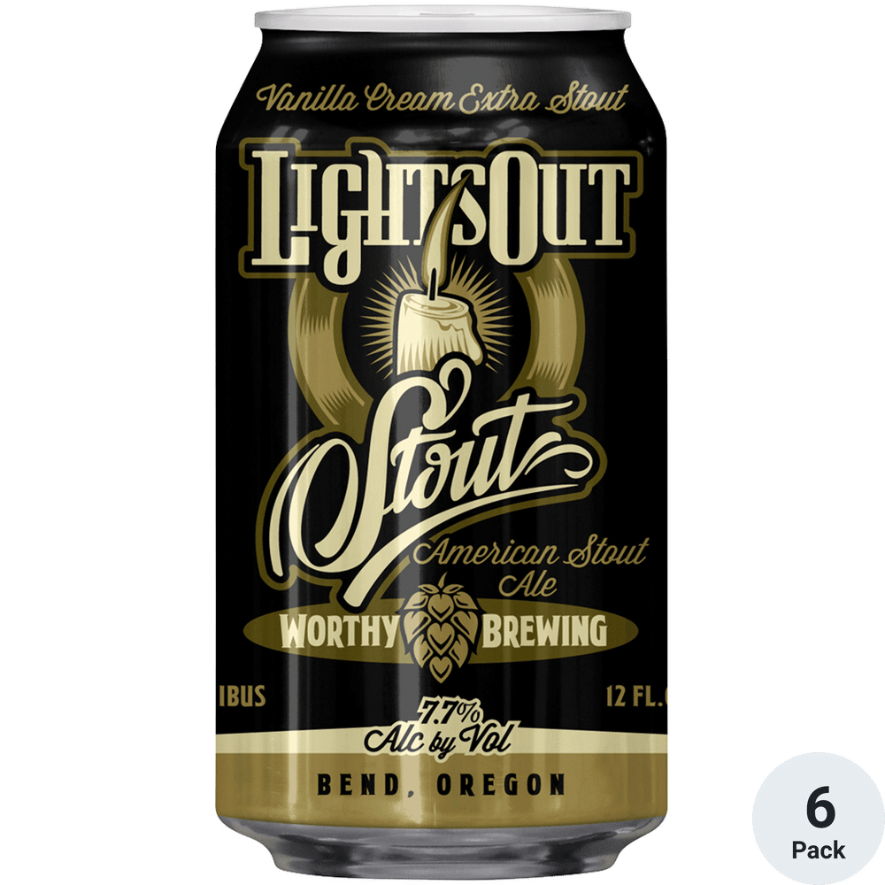 Worthy Brewing Lights Out Stout 6pk-12oz Cans