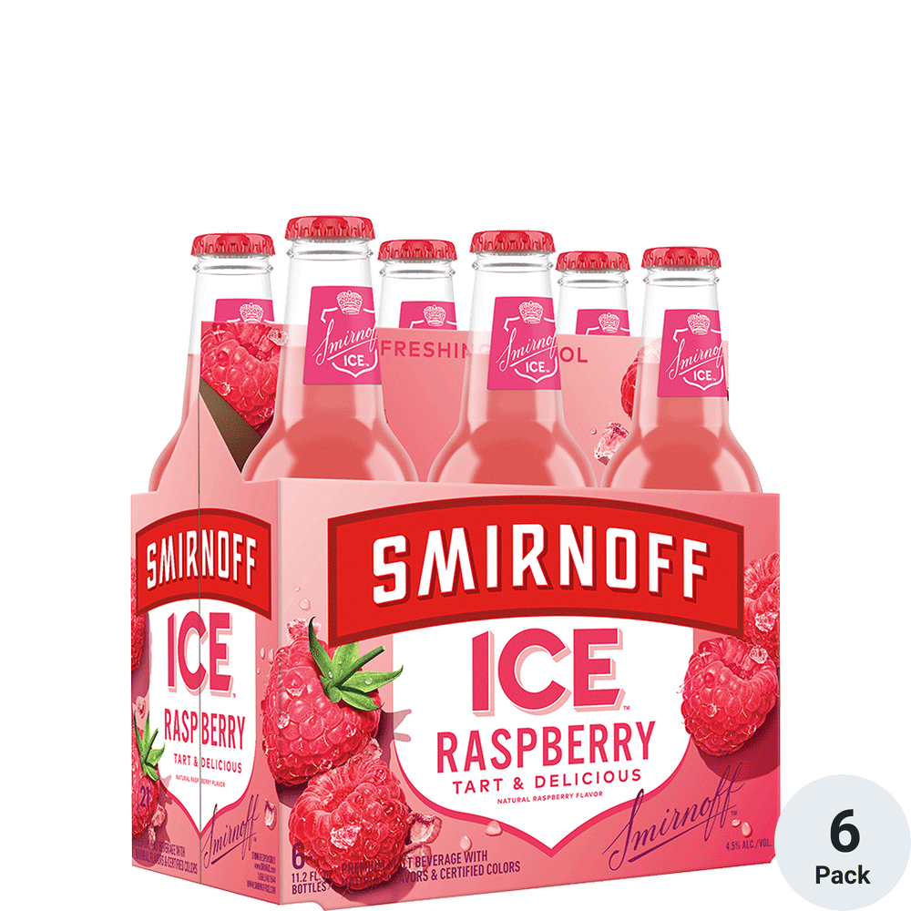 Smirnoff Ice Raspberry 6pk-11oz Btls