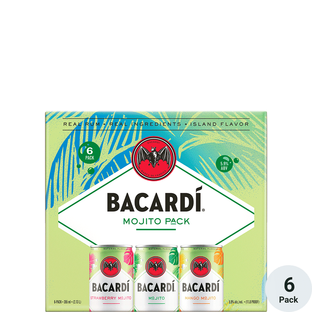 Bacardi Cocktails Mojito Variety Pack 6pk-12oz Cans