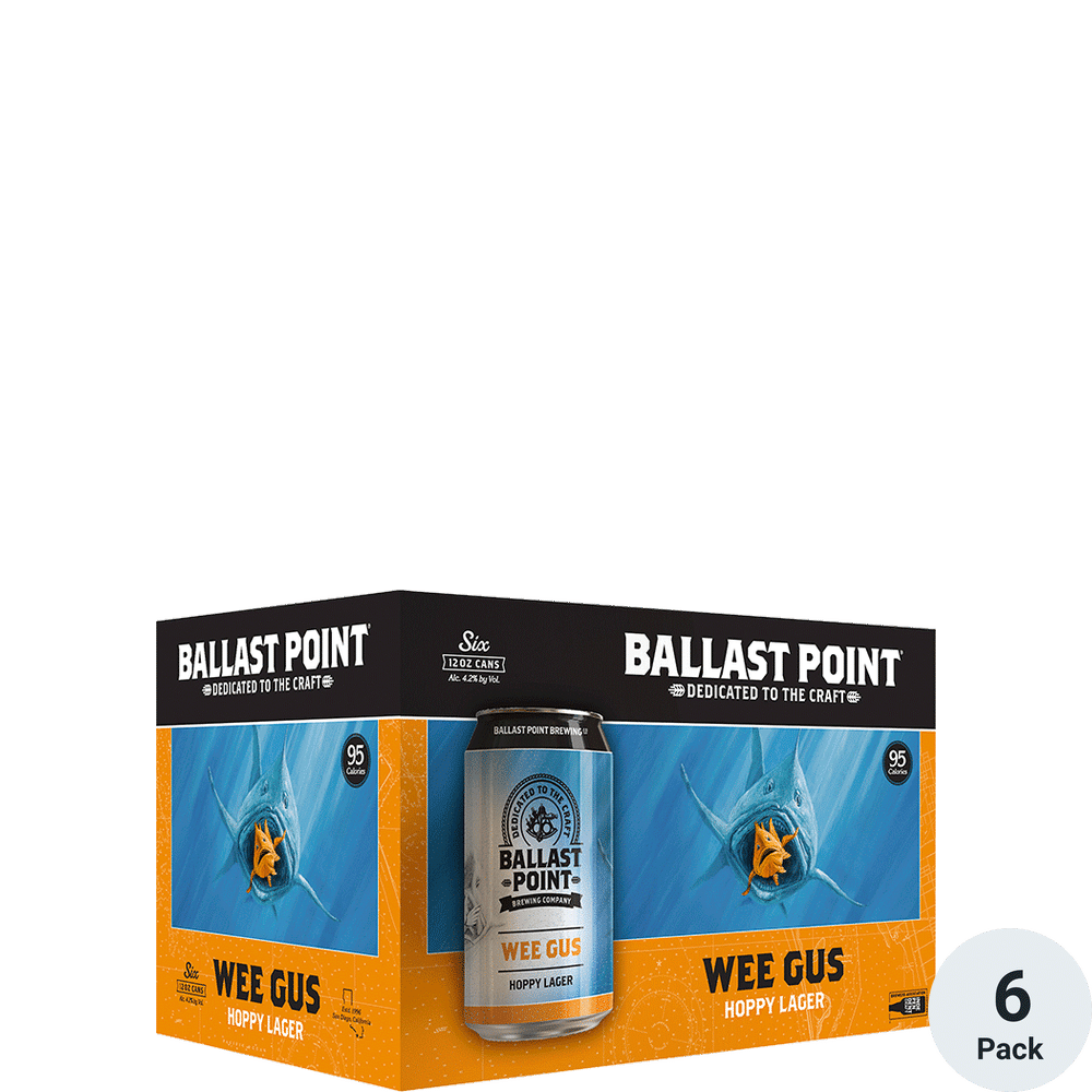 Ballast Point Wee Gus Hoppy Lager 6pk-12oz Cans