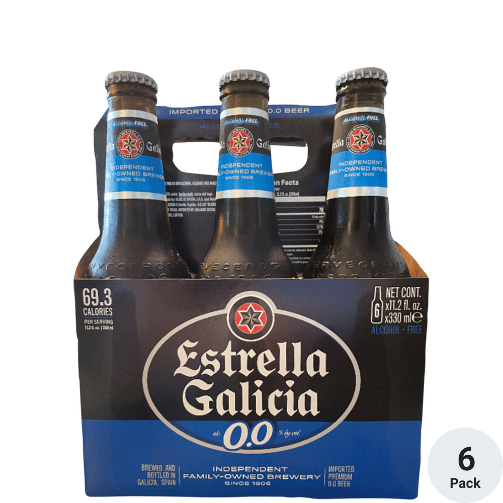 Estrella Galicia 0.0 Non-Alcoholic Lager 6pk-11oz Btls