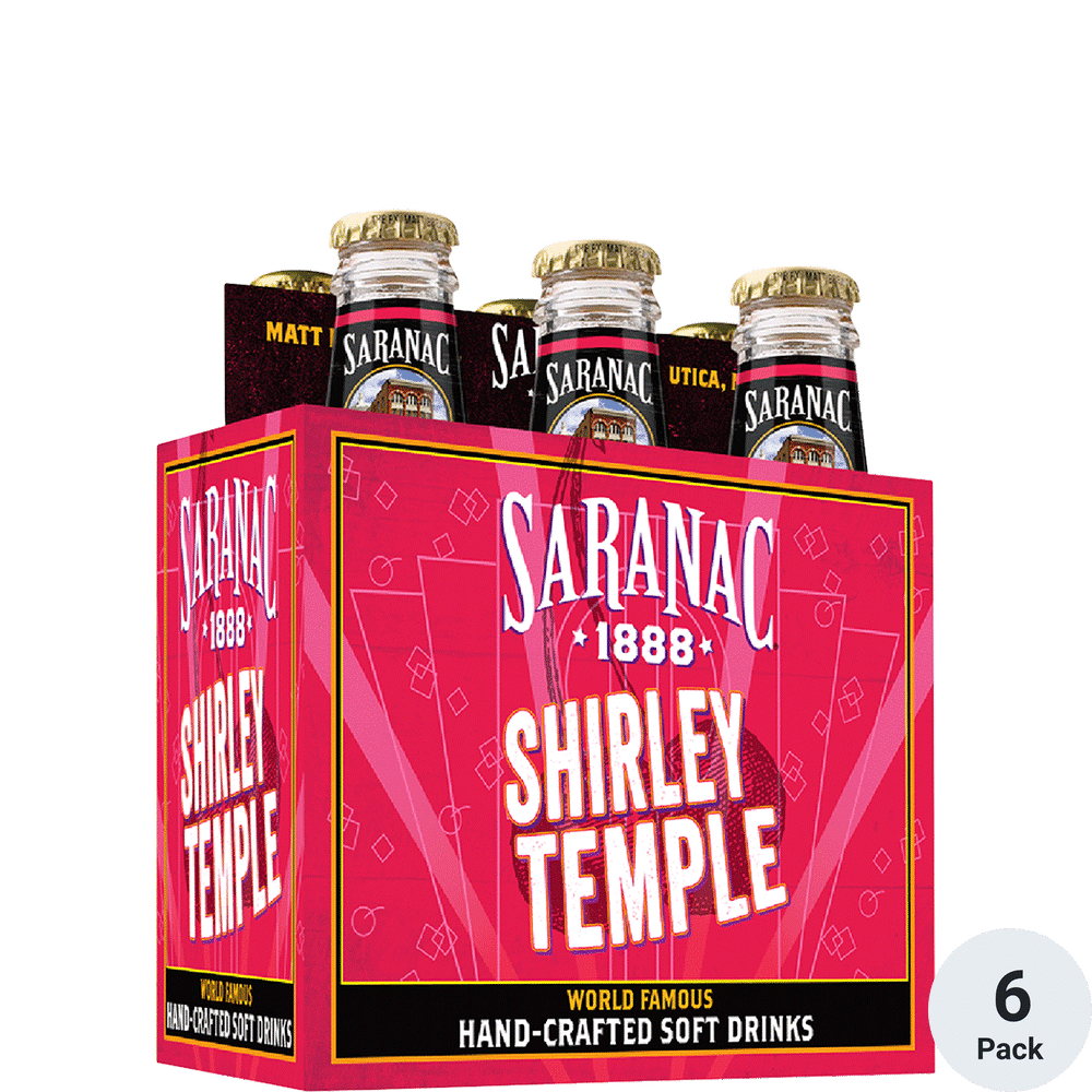 Saranac Soda Shirley Temple 6pk-12oz Btls