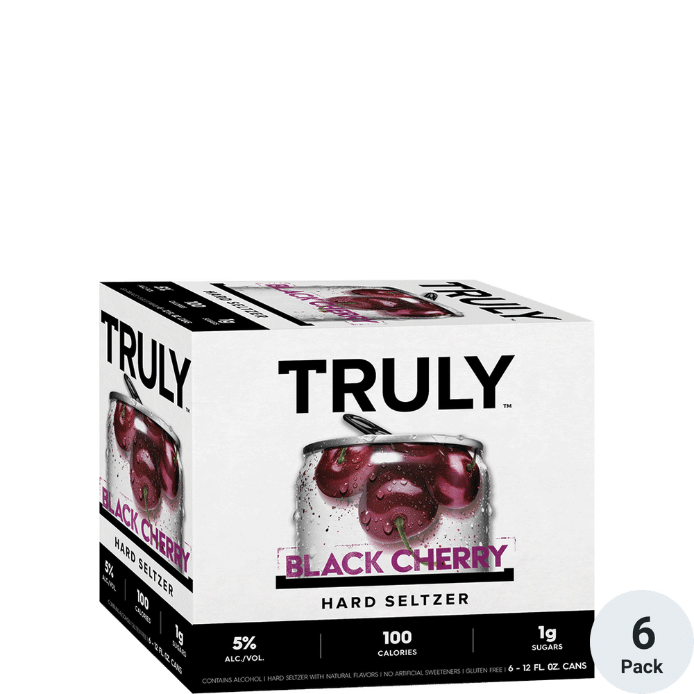 TRULY Black Cherry Hard Seltzer 6pk-12oz Cans