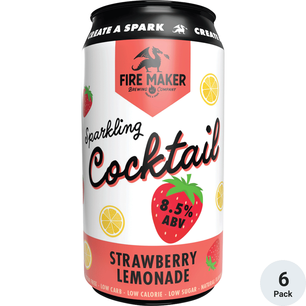 Fire Maker Strawberry Lemonade Sparkling Cocktail Total Wine & More