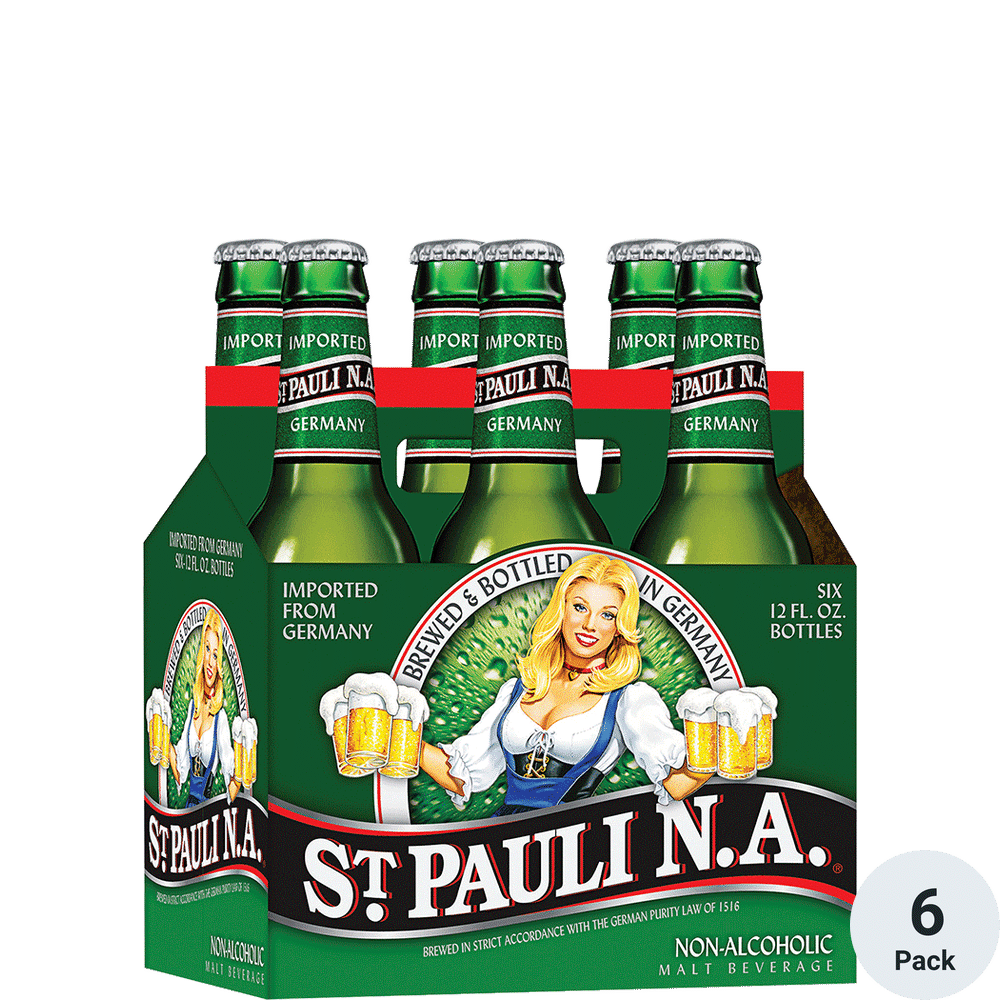 St Pauli Non-Alcoholic Beer 6pk-12oz Btls