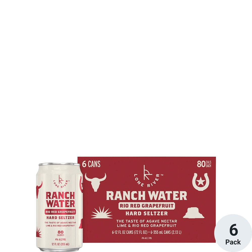 Lone River Ranch Water Rio Red Grapefruit 6pk-12oz Cans