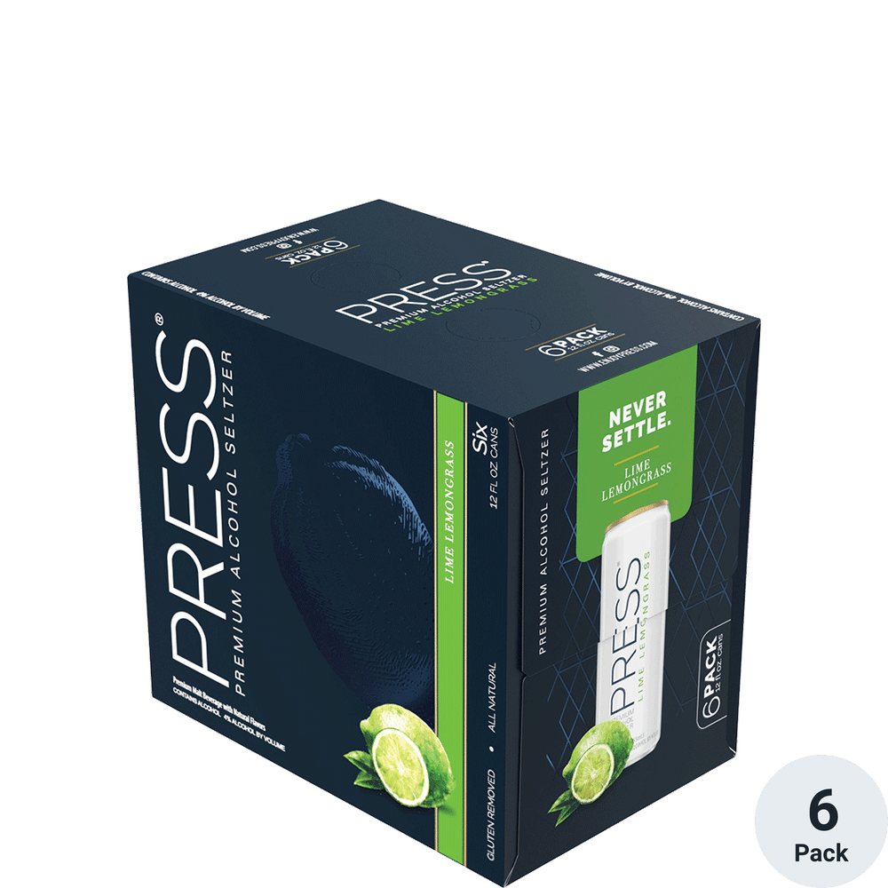Press Premium Alcohol Seltzer Lime Lemongrass Total Wine & More