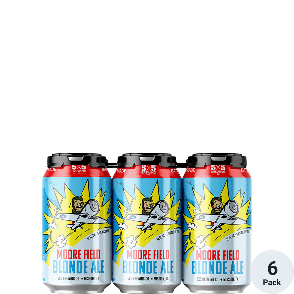 5x5 Moore Field Blonde 6pk-12oz Cans
