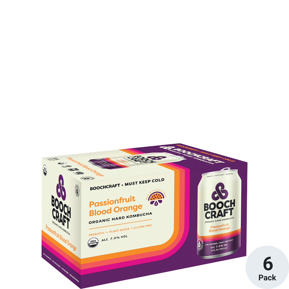Boochcraft Passionfruit Blood Orange 6pk-12oz Cans