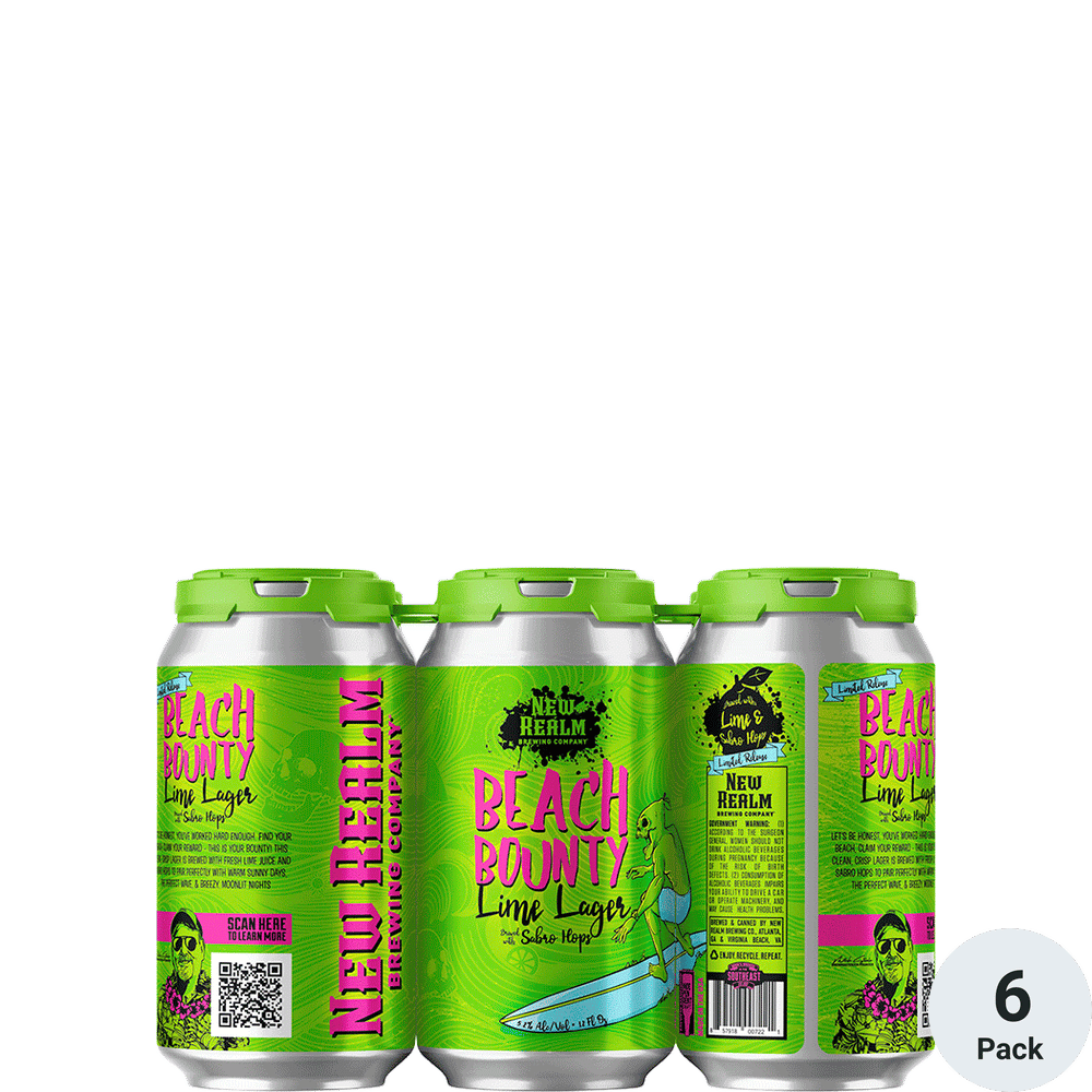 New Realm Beach Bounty Lime Lager Total Wine & More