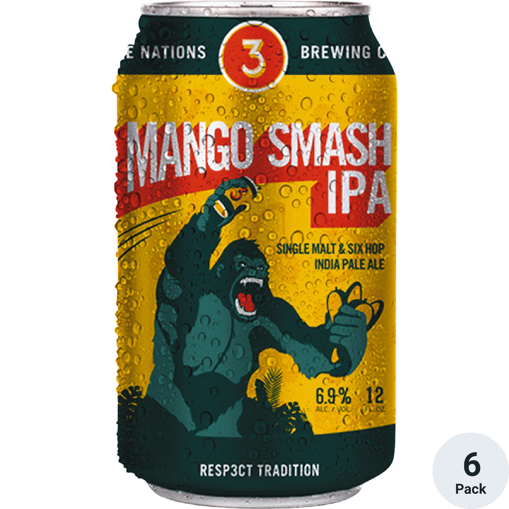 3 Nations Brewing Mango Smash IPA Total Wine & More