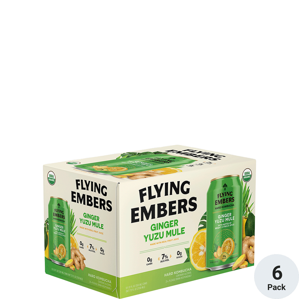 Flying Embers Ginger Yuzu Mule 6pk-12oz Cans