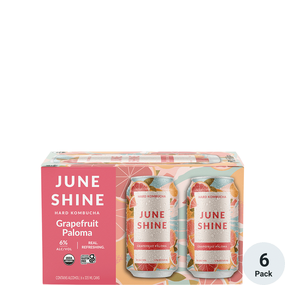 JuneShine Grapefruit Paloma 6pk-12oz Cans