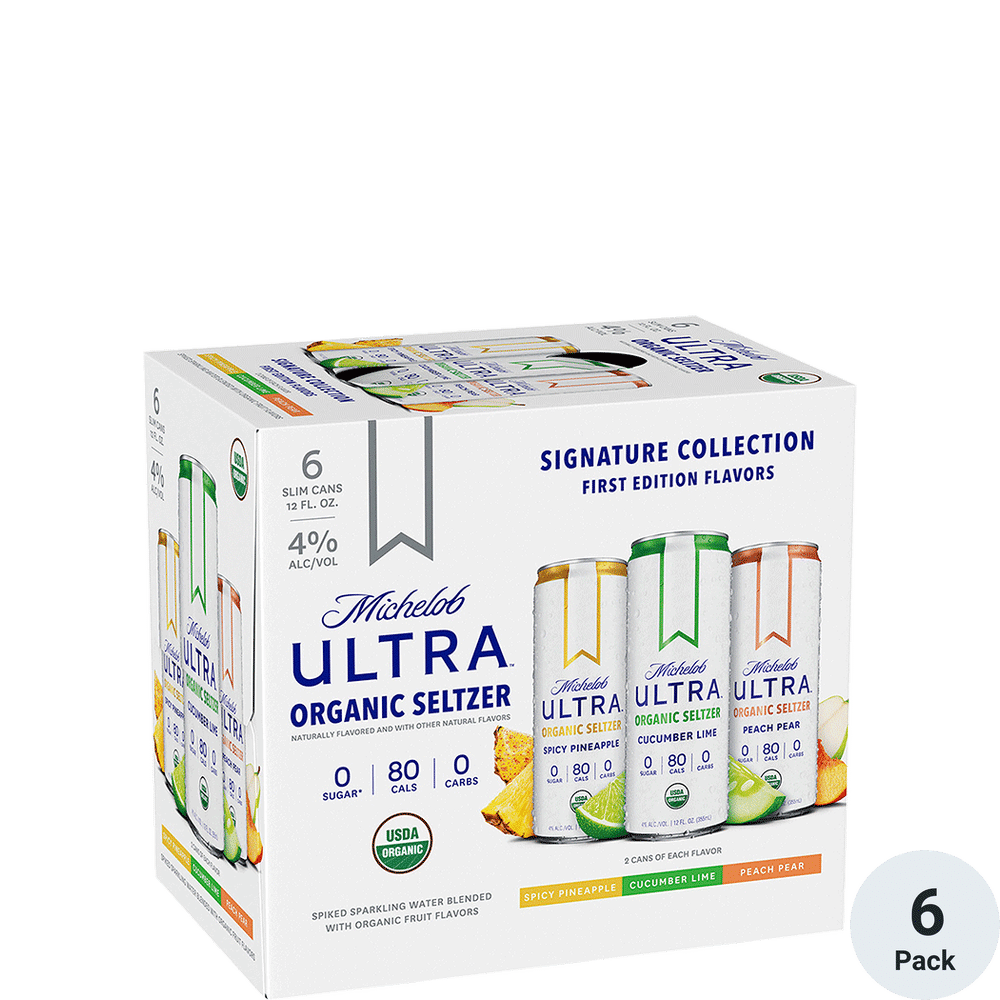 Michelob Ultra Pure Organic Hard Seltzer Signature Collection 6pk-12oz Cans