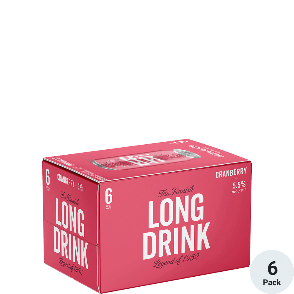Finnish Long Drink Cranberry 6pk-12oz Cans