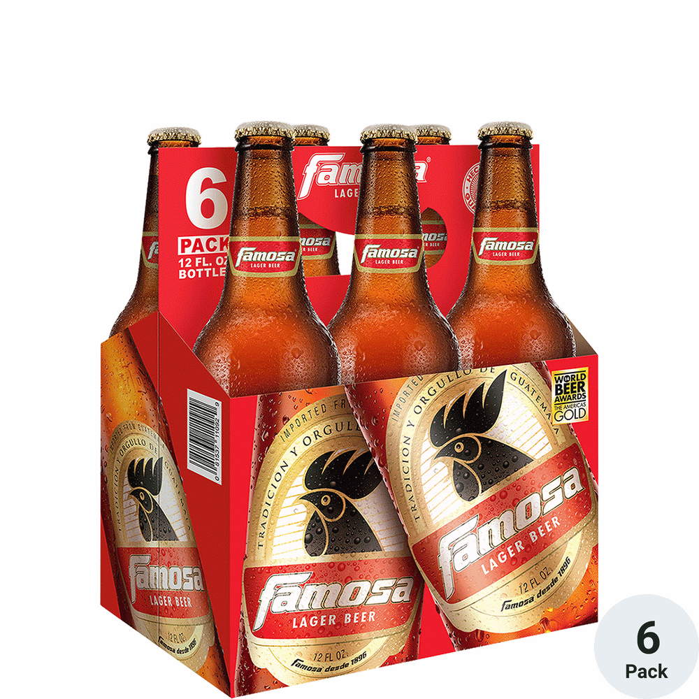 Famosa Lager Beer 6pk-12oz Btls