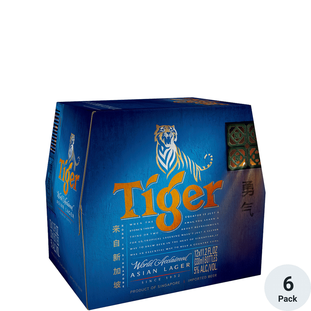 Tiger Beer 6pk-11oz Btls