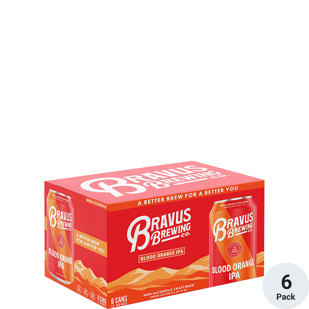Bravus Non-Alcoholic Blood Orange IPA 6pk-12oz Cans