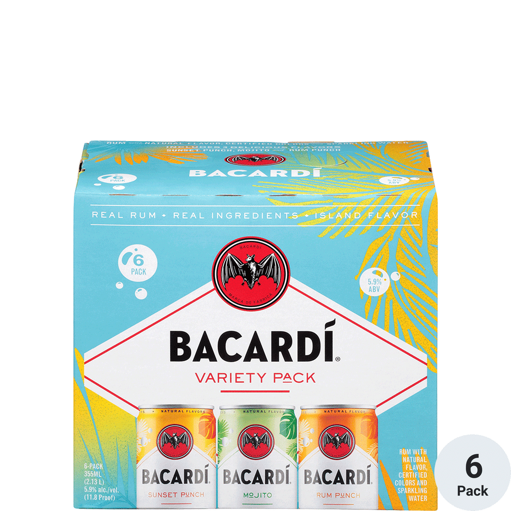Bacardi Cocktails Variety Pack 6pk-12oz Cans