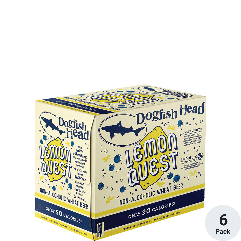 Dogfish Head Lemon Quest Non Alcoholic 6pk-12oz Cans