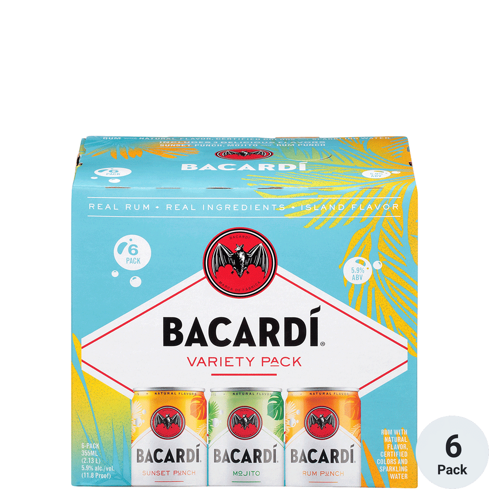 Bacardi Cocktails Variety Pack 6pk-12oz Cans