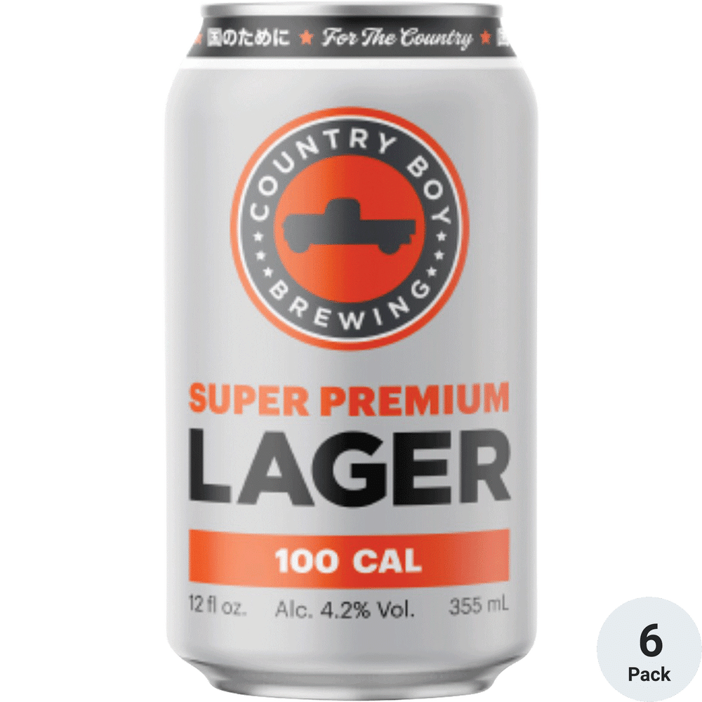 Country Boy Super Premium Lager 6pk-12oz Cans