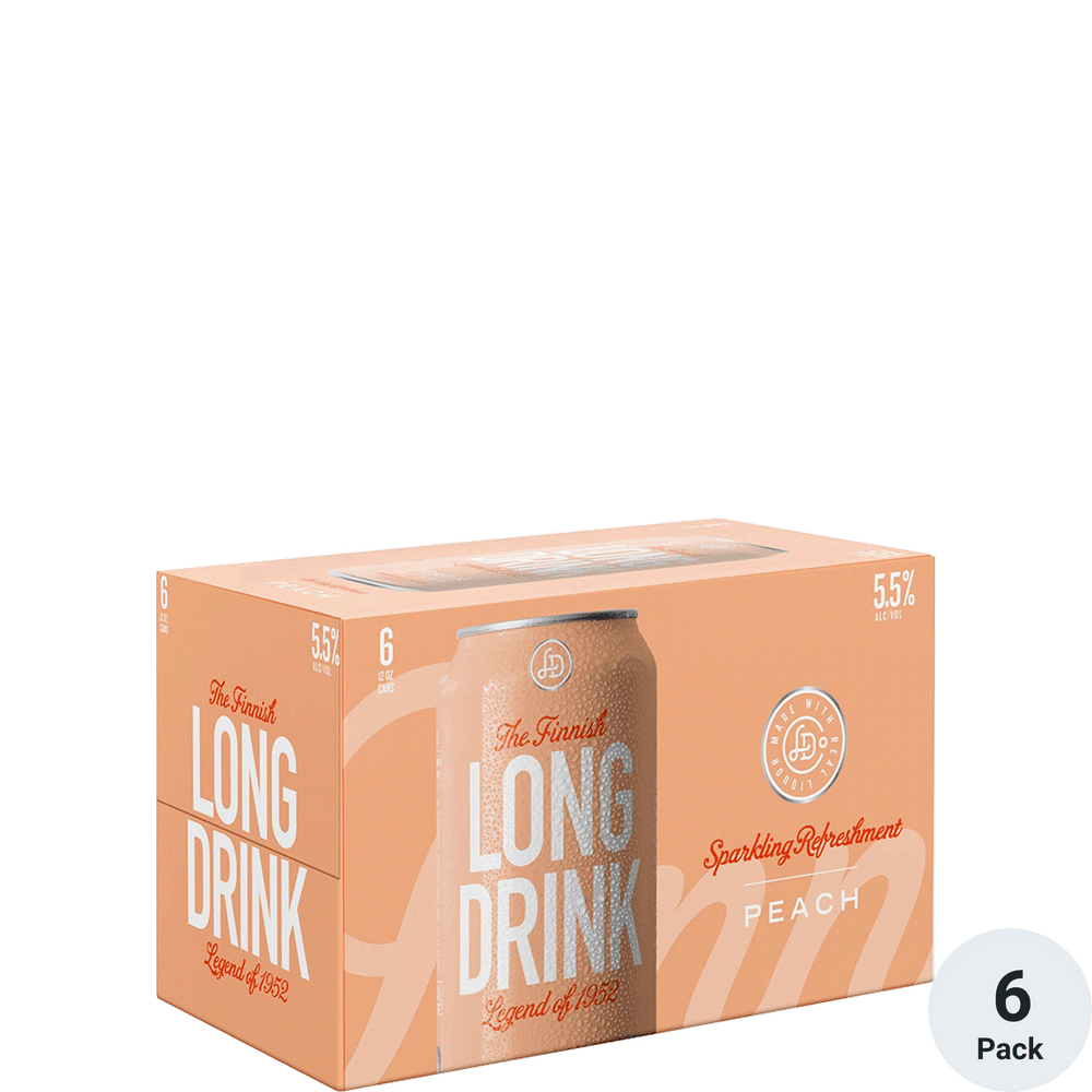 Finnish Long Drink Peach 6pk-12oz Cans