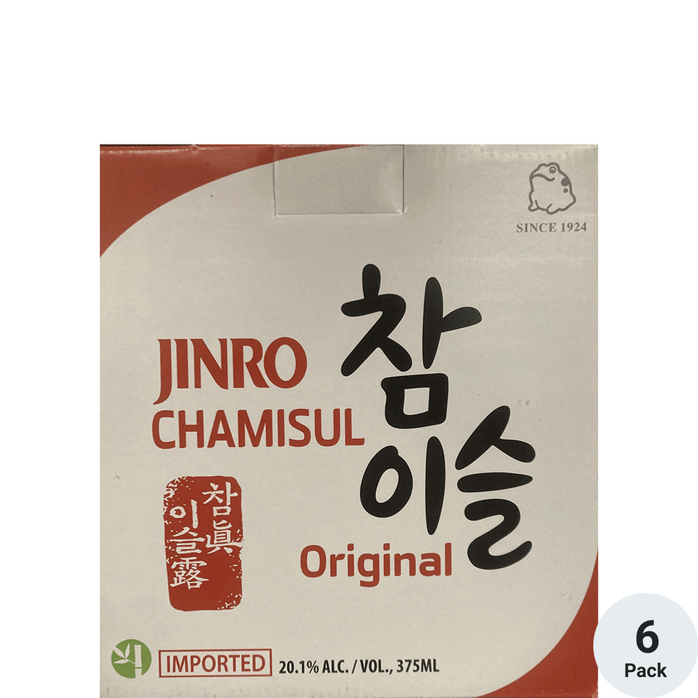 Jinro Chamisul Original Soju 6pk-375ml Bottles