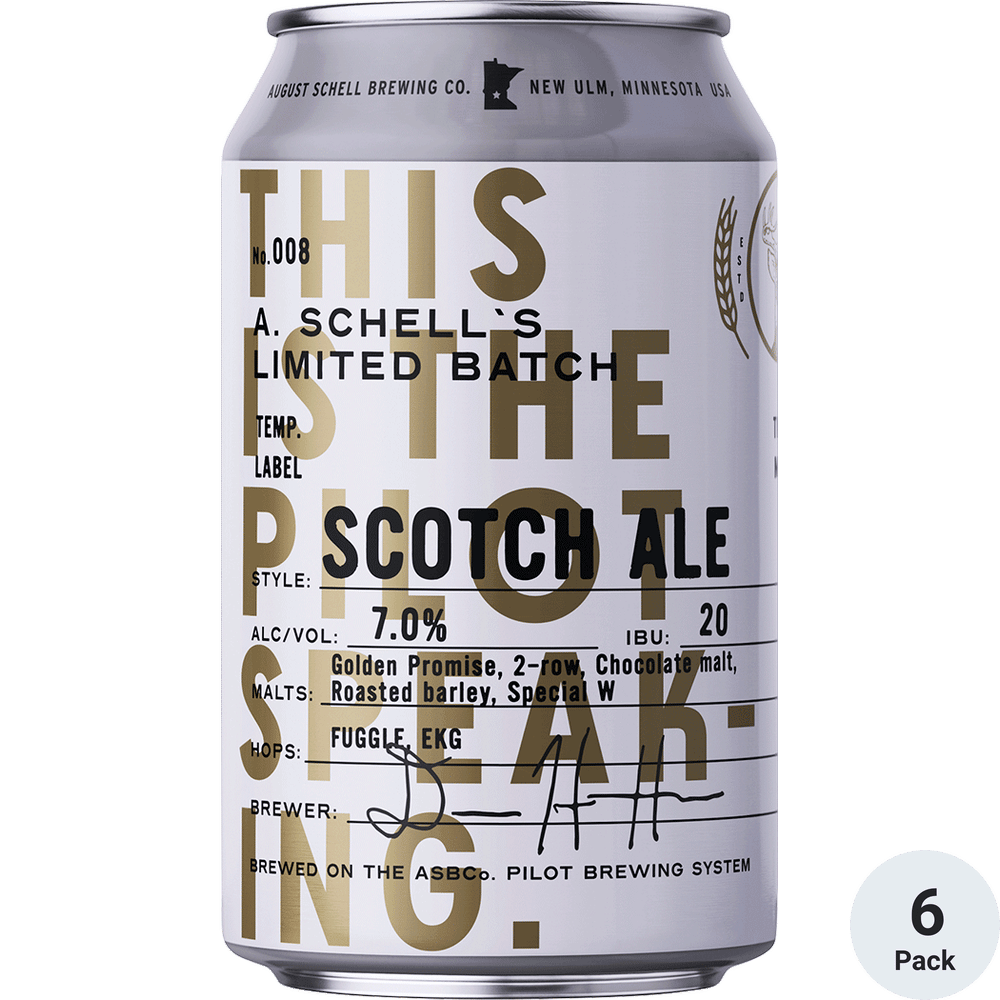 Schell's Pilot Series Scotch Ale Total Wine & More