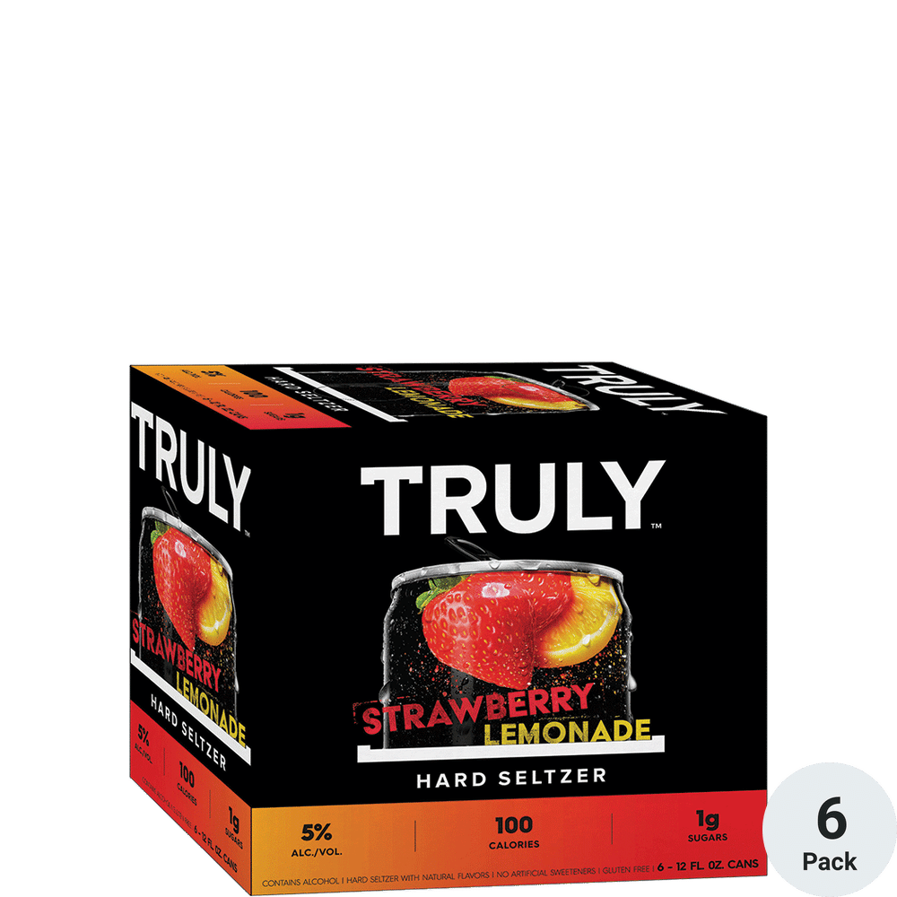 TRULY Strawberry Lemonade Hard Seltzer 6pk-12oz Cans