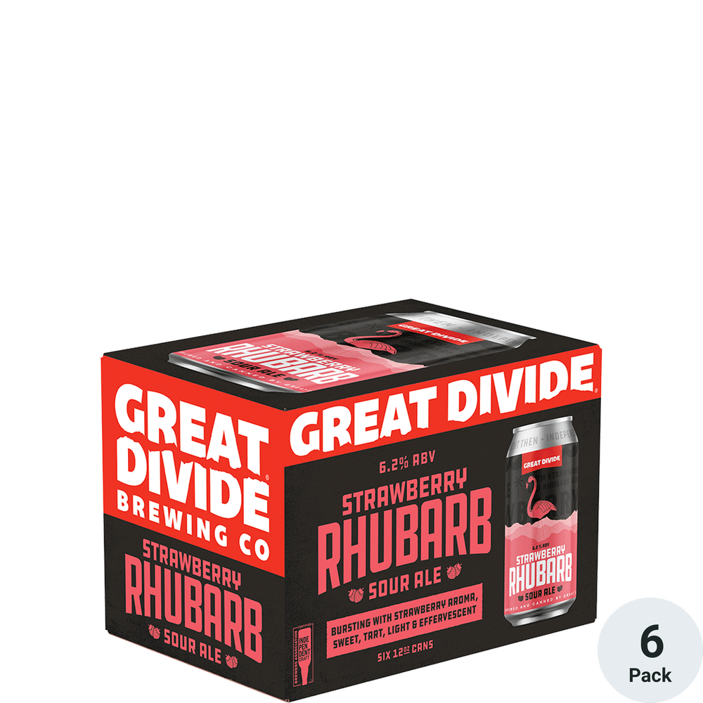Great Divide Strawberry Rhubarb Sour Ale 6pk-12oz Cans