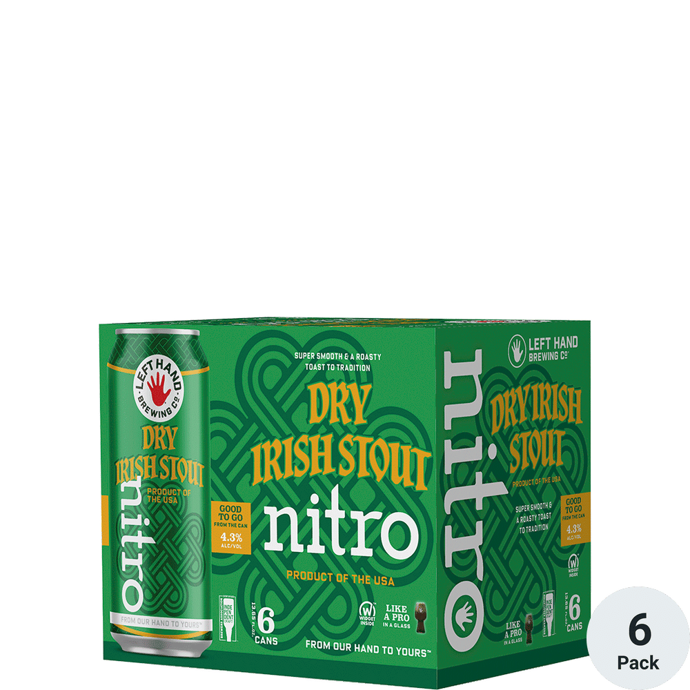 Left Hand Dry Irish Stout Nitro 6-13.65oz Can