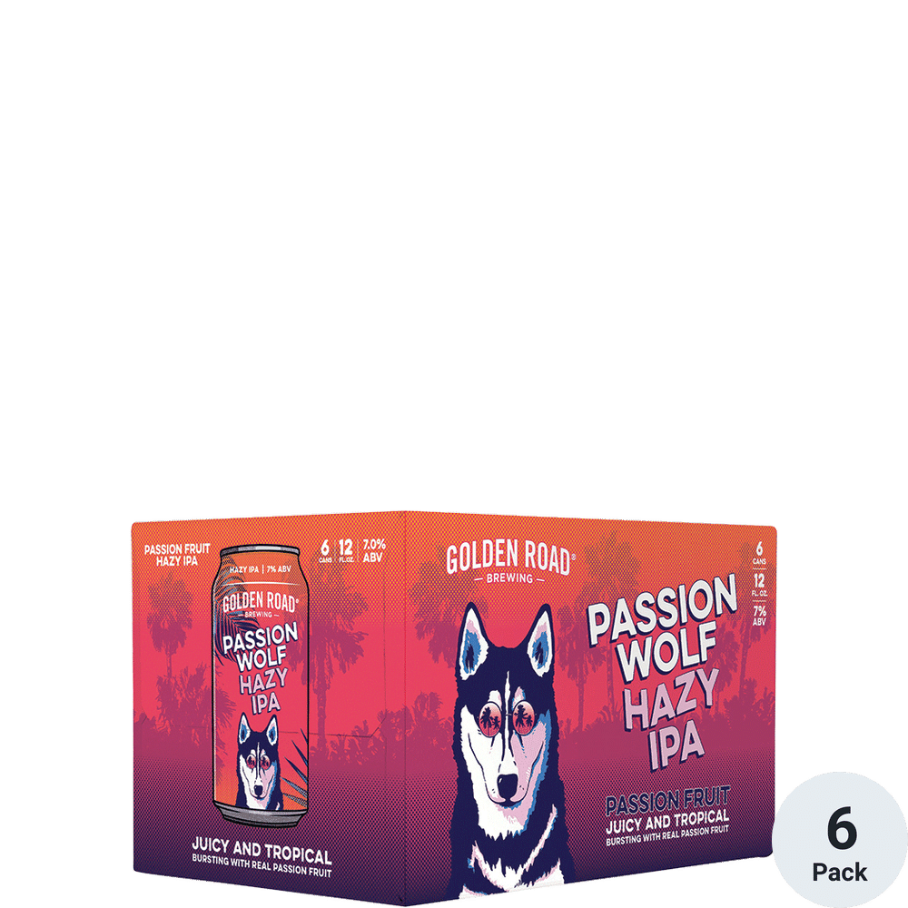 Golden Road Passion Wolf Hazy IPA 6pk-12oz Cans