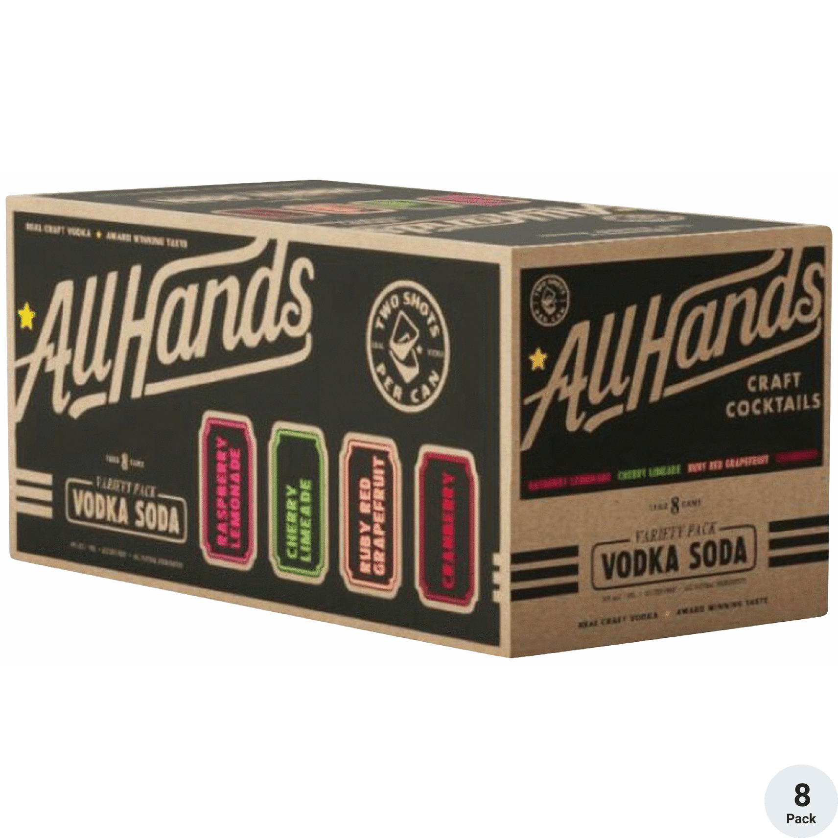 All Hands Vodka Soda Variety Pack