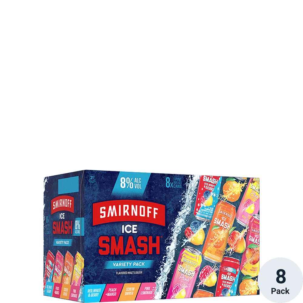Smirnoff SMASH Variety Pack | Total Wine \u0026 More, image size:1000x1000