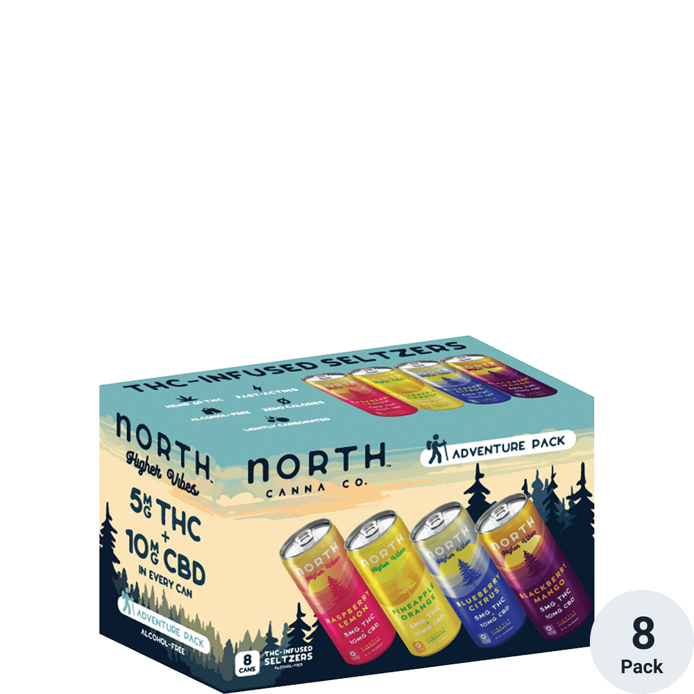 North Higher Vibes THC 5mg Higher Vibes Adventure Pack | Total
